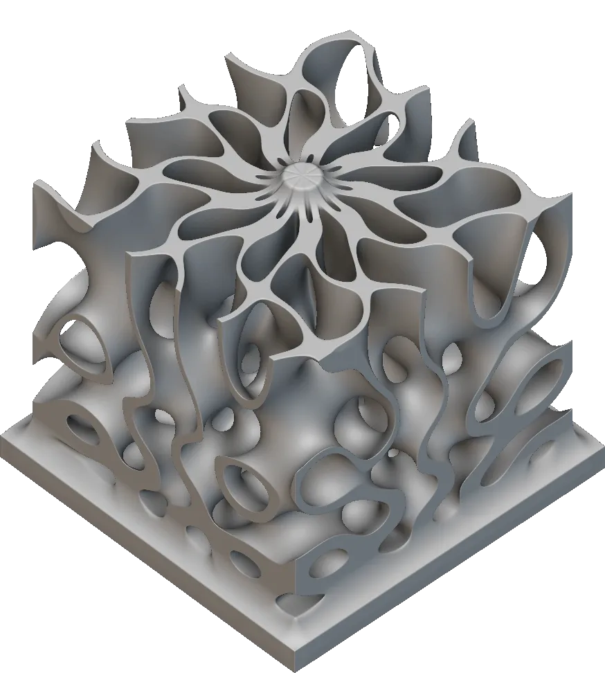 Animated lattice structure designed in nTop